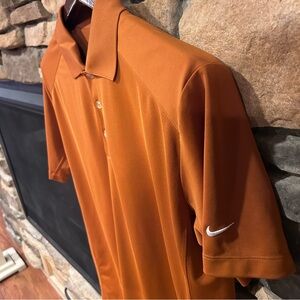 Nike golf tour‎ performance dry fit Men's Orange Polo Shirt